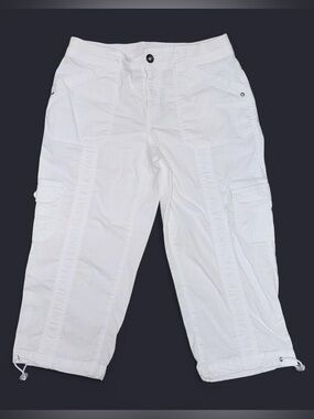 Style & Co.  White Cotton Blend Capri’s